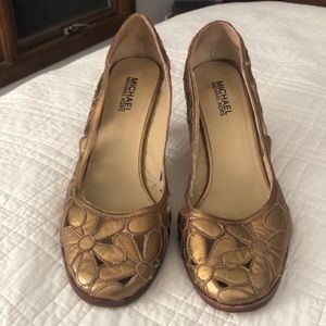 Michael Kors Gold Heels